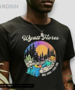 Wyatt Flores Surfing Skeleton Here There Gone Tour 2024 Shirt Wyatt Flores Surfing Skeleton Here There Gone Tour 2024 Shirt