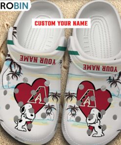 Snoppy Hug MLB Arizona Diamondbacks Crocs Shoes Snoppy Hug MLB Arizona Diamondbacks Crocs Shoes