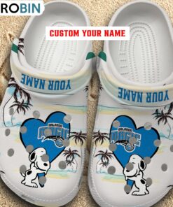 Snoppy Hug NBA Orlando Magic Crocs Shoes