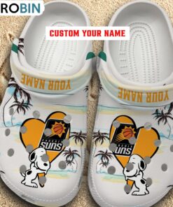 Snoppy Hug NBA Phoenix Suns Crocs Shoes