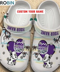 Snoppy Hug NBA Sacramento Kings Crocs Shoes Snoppy Hug NBA Sacramento Kings Crocs Shoes