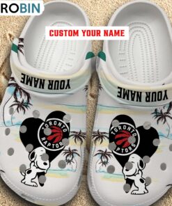 Snoppy Hug NBA Toronto Raptors Crocs Shoes Snoppy Hug NBA Toronto Raptors Crocs Shoes