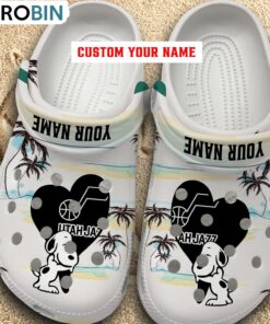 Snoppy Hug NBA Utah Jazz Crocs Shoes