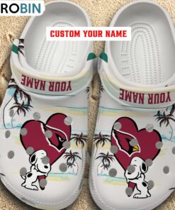 Snoppy Hug NFL Arizona Cardinals Crocs Shoes