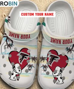 Snoppy Hug NFL Atlanta Falcons Crocs Shoes