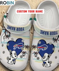 Snoppy Hug NFL Buffalo Bills Crocs Shoes