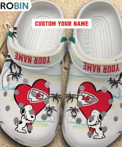 Snoppy Hug NFL Kansas City Chiefs Crocs Shoes Snoppy Hug NFL Kansas City Chiefs Crocs Shoes