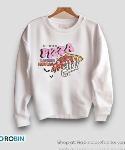 All I Need Is Pizza And Horror Movies Halloween 2024 Shirt