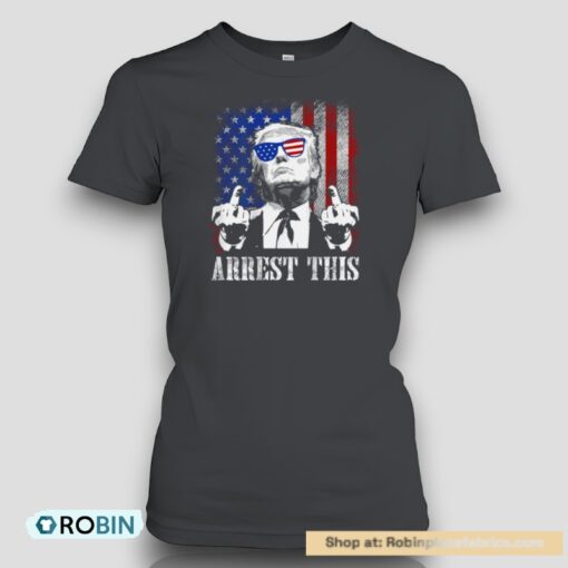 Arrest This Trump 2024 Us American Flag Shirt