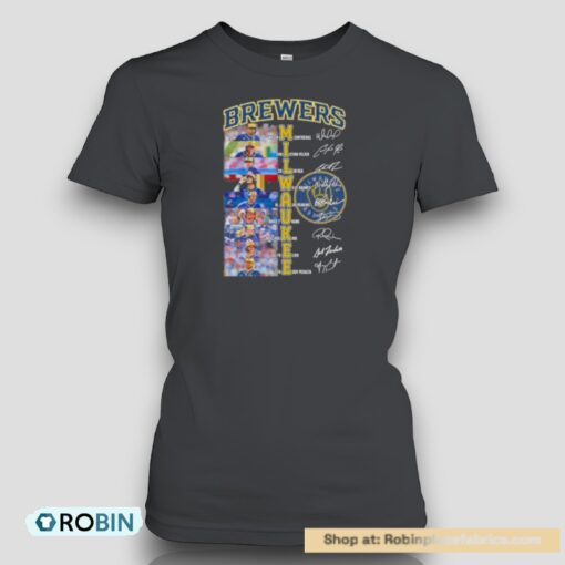 Baseball Brewers Team Players 2024 Signatures Shirt
