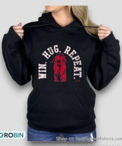 Boston Baseball Win Hug Repeat Shirt