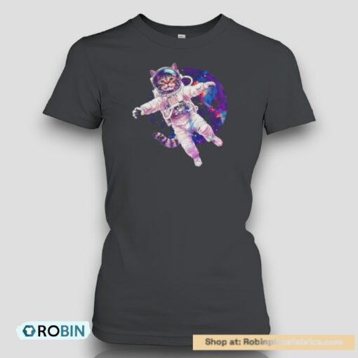 Cute Cat Astronaut In Space Shirt