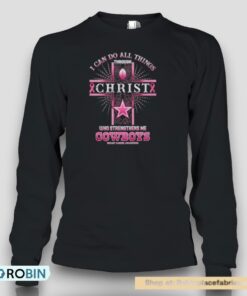 Dallas Cowboys Breast Cancer Awareness I Can Do All Things Through Christ Who Strengthens Me Unisex Shirt