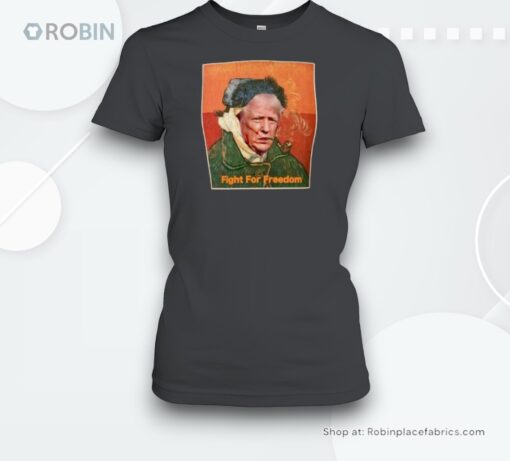 Donald Trump Assassination Attempt Vincent Van Gogh Fight For Freedom Unisex Shirt
