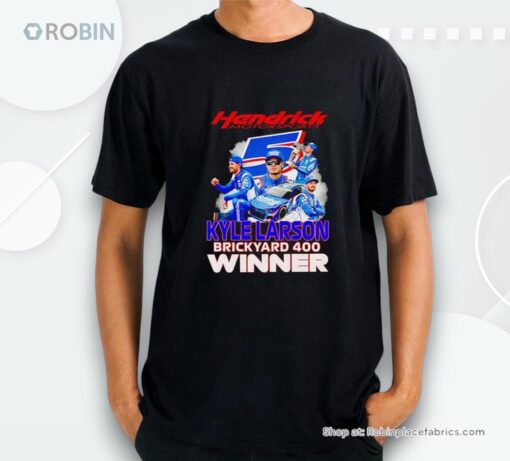 Hendrick Motorsports Kyle Larson Brickyard 400 Winner Shirt