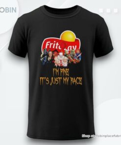 Horror Movie Characters Im Fine Its Just My Face Frito Lay Halloween 2024 Shirt