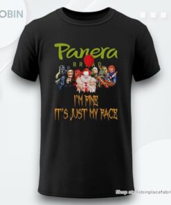Horror Movie Characters Im Fine Its Just My Face Panera Bread Halloween 2024 Shirt Horror Movie Characters Im Fine Its Just My Face Panera Bread Halloween 2024 Shirt