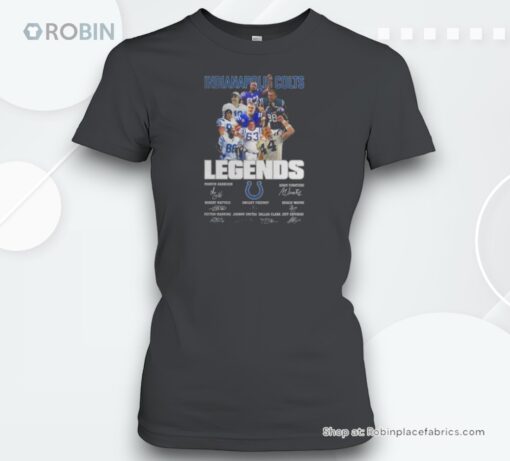 Indianapolis Colts Legends Harrison Mathis Freeney Clark Manning Signatures Unisex Shirt