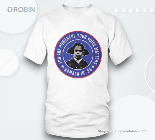 Kamala Harris Younger You Are Powerful Your Voice Matters 2024 Logo Shirt
