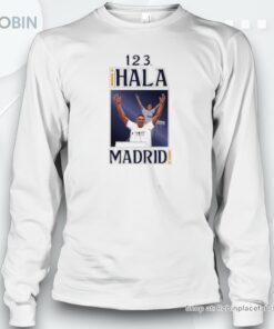 Kylian Mbappe 123 Hala Madrid Shirt
