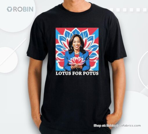 Lotus For Potus Kamala Harris President 2024 Shirt