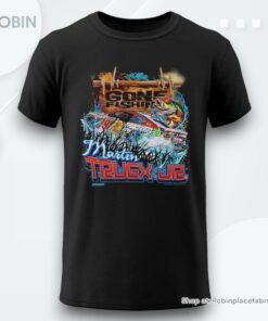 Martin Truex Jr Joe Gibbs Racing Team Collection Black Gone Fishin Shirt