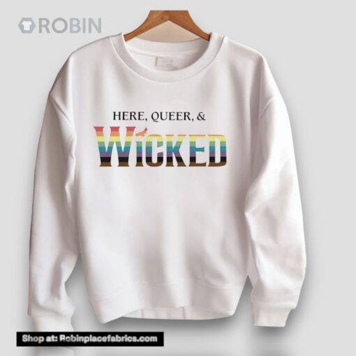 Mary Kate Morrissey Wearing Here Queer And Wicked Unisex Shirt
