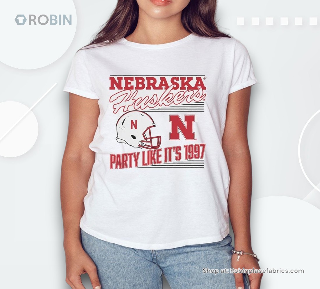 Nebraska Cornhuskers Party Like Its 1997 Vintage Helmet Shirt