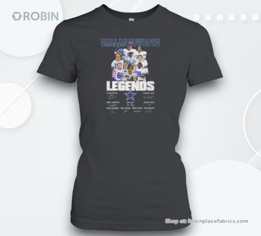 Nfl Dallas Cowboys American Football Team Legends Signatures Unisex Shirt