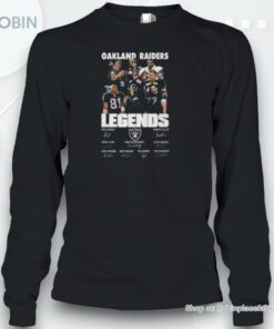 Nfl Oakland Raiders American Football Team Legends Signatures Unisex Shirt
