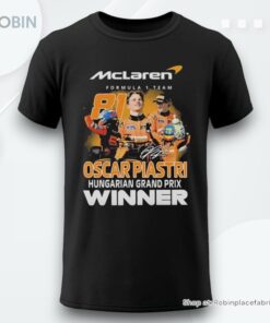 Oscar Piastri Hungarian Grand Prix Winner Mclaren Formula 1 Team Signature Shirt