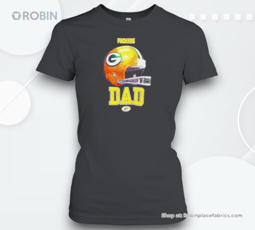 Packers Helmet Dad Green Bay Logo Shirt