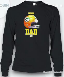Packers Helmet Dad Green Bay Logo Shirt