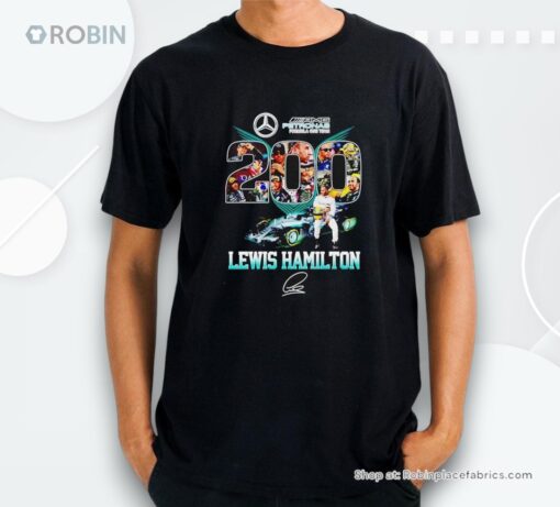Petronas Pormula One Team 200 Lewis Hamilton Signature Shirt