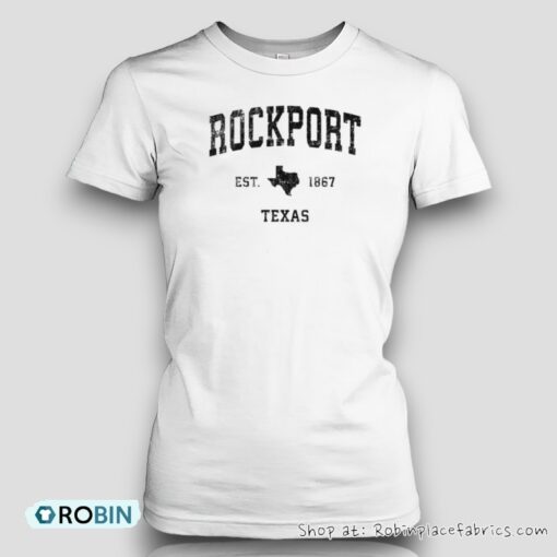 Rockport Texas Tx Vintage Established Sports Design Est 1867 Shirt