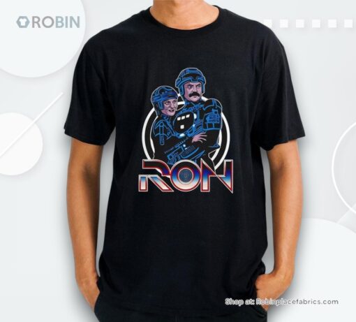 Ron Swanson And Leslie Knope Parks And Recreation X Tron Ron Shirt