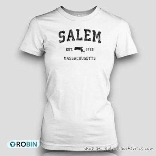 Salem Massachusetts Ma Vintage Established Athletic Sports Design Shirt