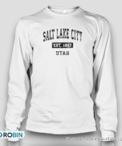 Salt Lake City Utah Ut Vintage Established Sports Design Shirt Salt Lake City Utah Ut Vintage Established Sports Design Shirt