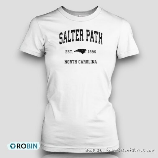 Salter Path North Carolina Nc Vintage Established Athletic Sports Design Shirt