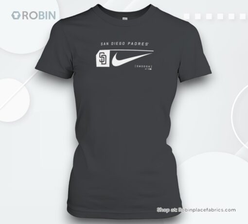 San Diego Padres Nike Fashion Graphic Swoosh 2024 Shirt