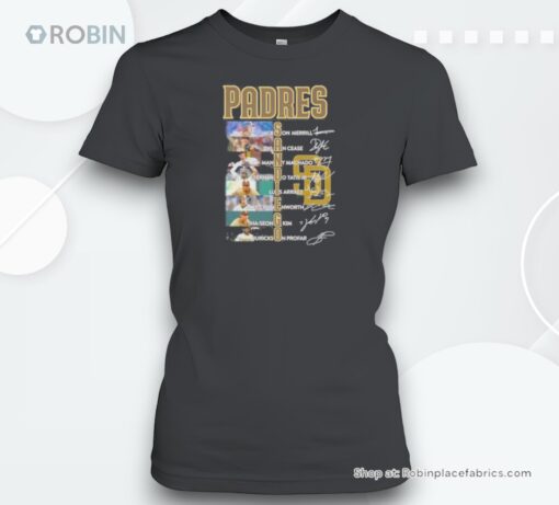 San Diego Padres Team Players 2024 Signatures Shirt