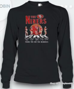 San Francisco 49ers The Niners Football Team Thank You For The Memories Signatures Unisex Shirt