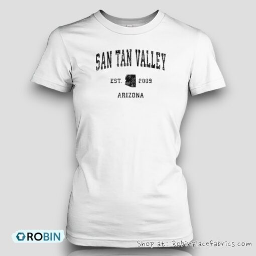 San Tan Valley Arizona Az Vintage Established Athletic Sports Design Shirt