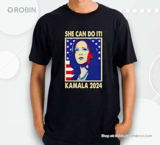 She Can Do It Kamala Harris 2024 Madam President Hope Shirt