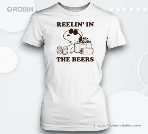 Snoopy Reelin In The Beers Unisex Shirt