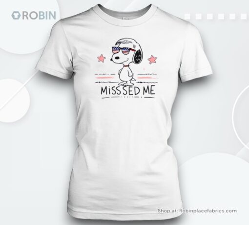 Snoopy Trump Shot You Missed Me Unisex Shirt