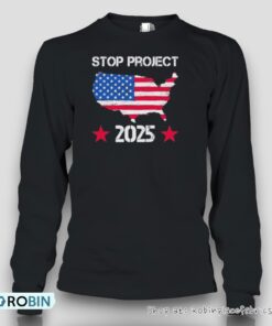 Stop Project 2025 American Flag Vintage Distressed Unisex Shirt