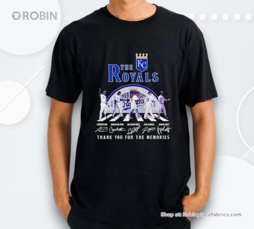 The Kansas City Royals Mlb Abbey Road Thank You For The Memories Signatures Shirt