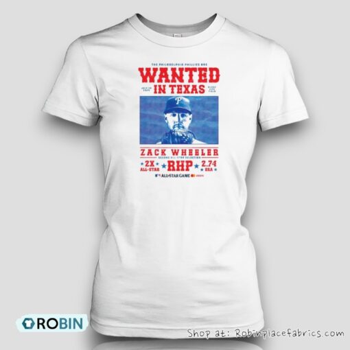 The Philadelphia Phillies Are Wanted In Texas Zack Wheeler All Star Game Unisex Shirt