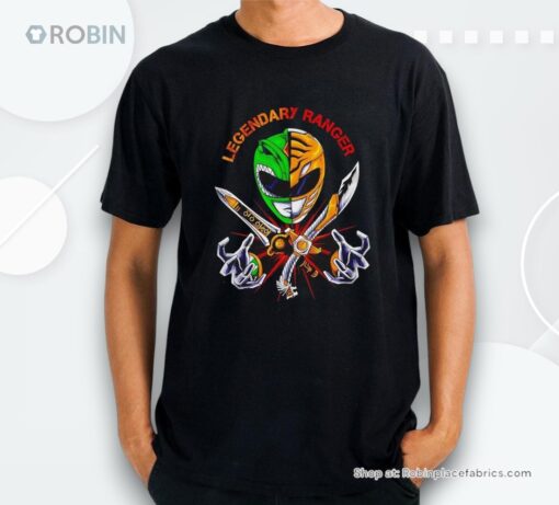 Tommy Olivers Green Ranger And White Ranger Legendary Ranger Logo Shirt